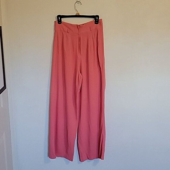 Cache Wide Leg Peach Pants Size 10 - Picture 3 of 7